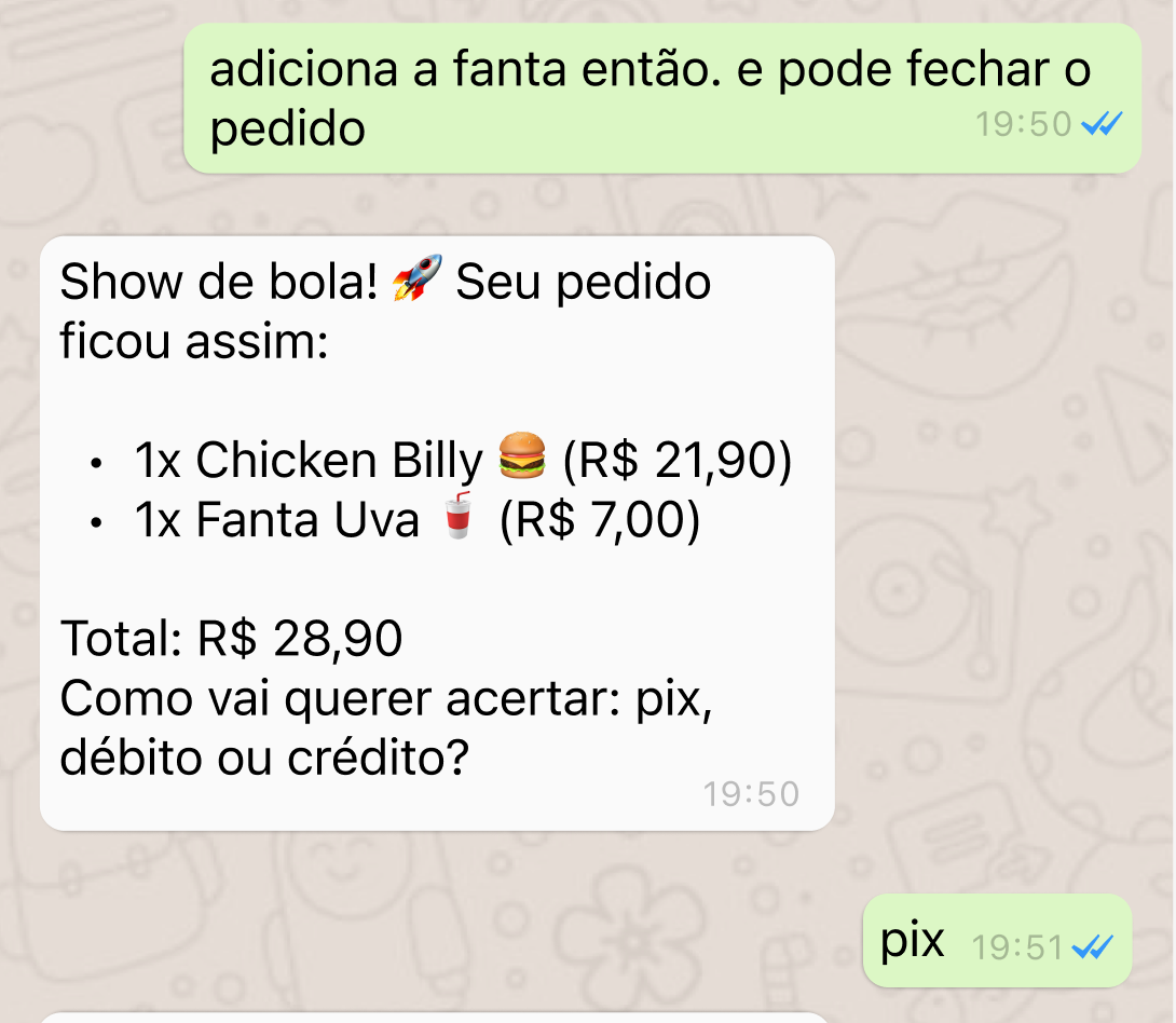 Conversa sendo encerrada pelo cliente